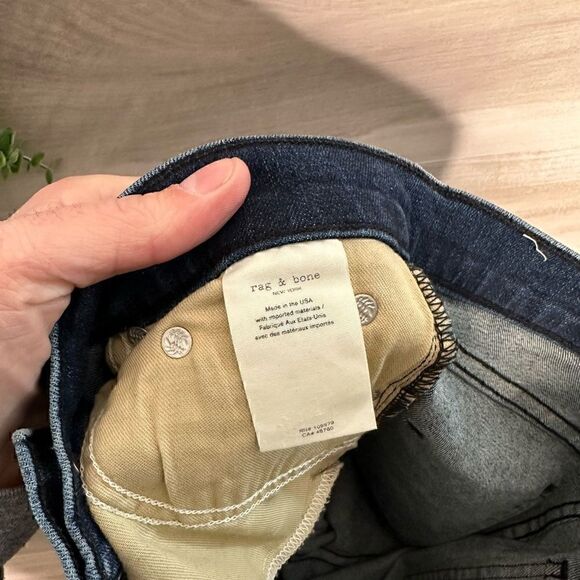 Rag and Bone Womens Indigo 10 Inch Capri Jeans Size 24 - Picture 7 of 9